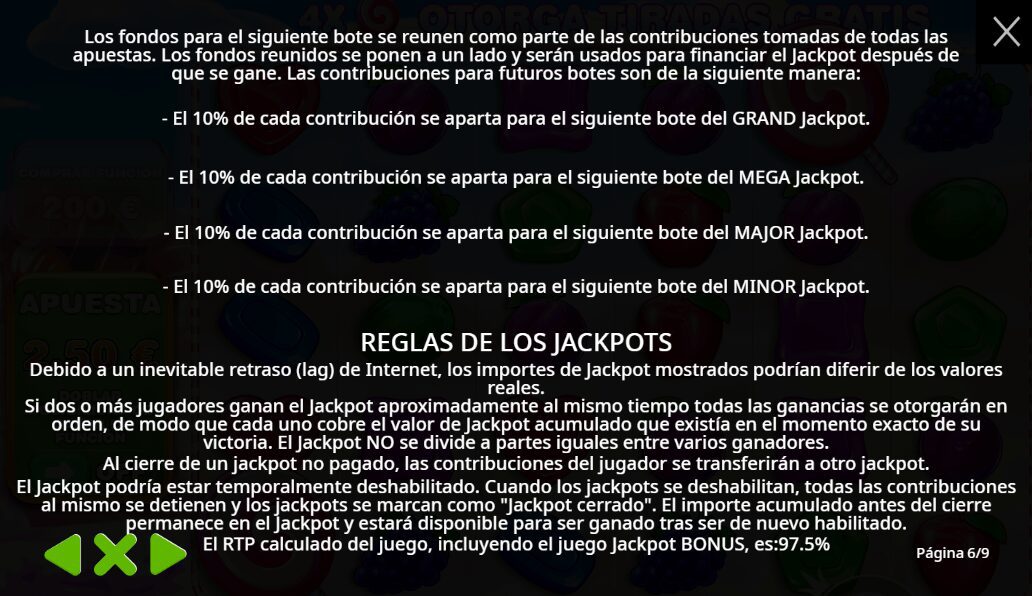 Sweet Bonanza Jackpot Reglas 2